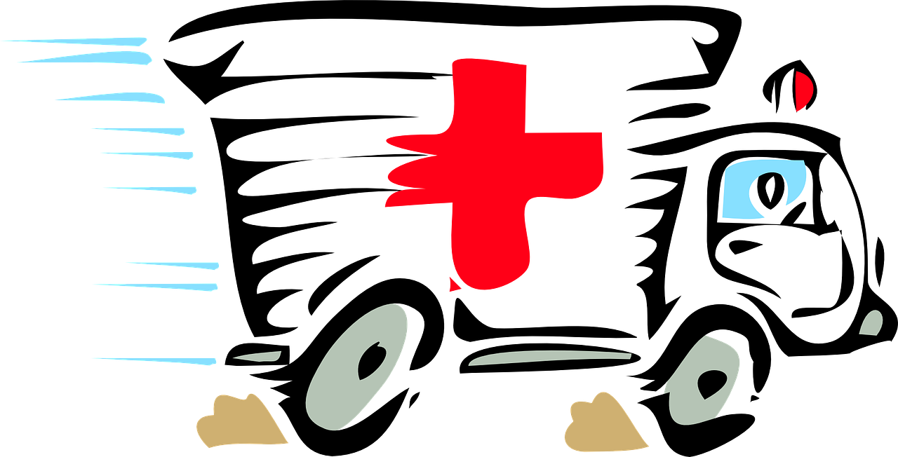 EMS ambulance illustration